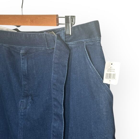 New $228 FRAME D-Belt High Waist Flare Jeans Wide Leg Denim Indigo Blue Bootcut - Picture 7 of 16